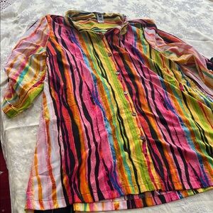 John Mark Multicolor Striped Shirt